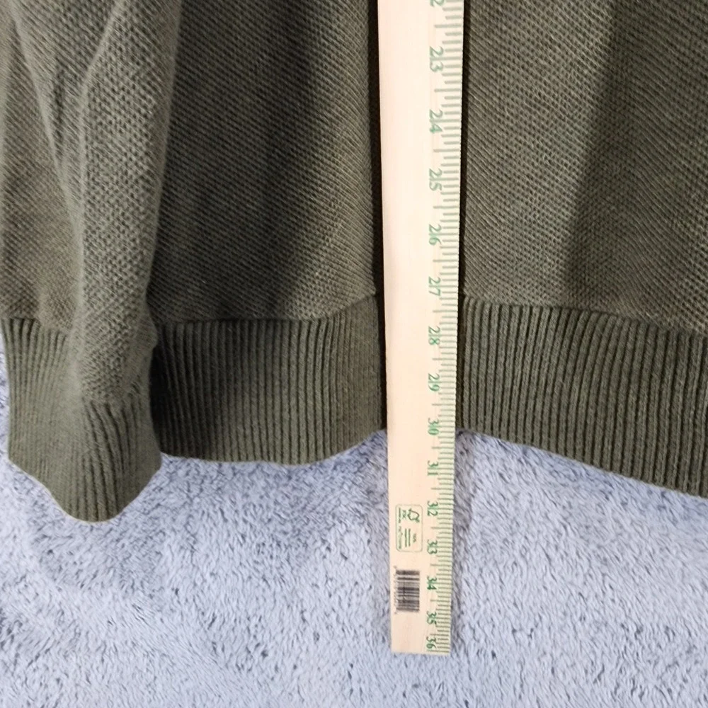 Polo‎ Ralph Lauren Sweater Mens XXL Green 1/4 Zip Pullover Elbow Patches Pony